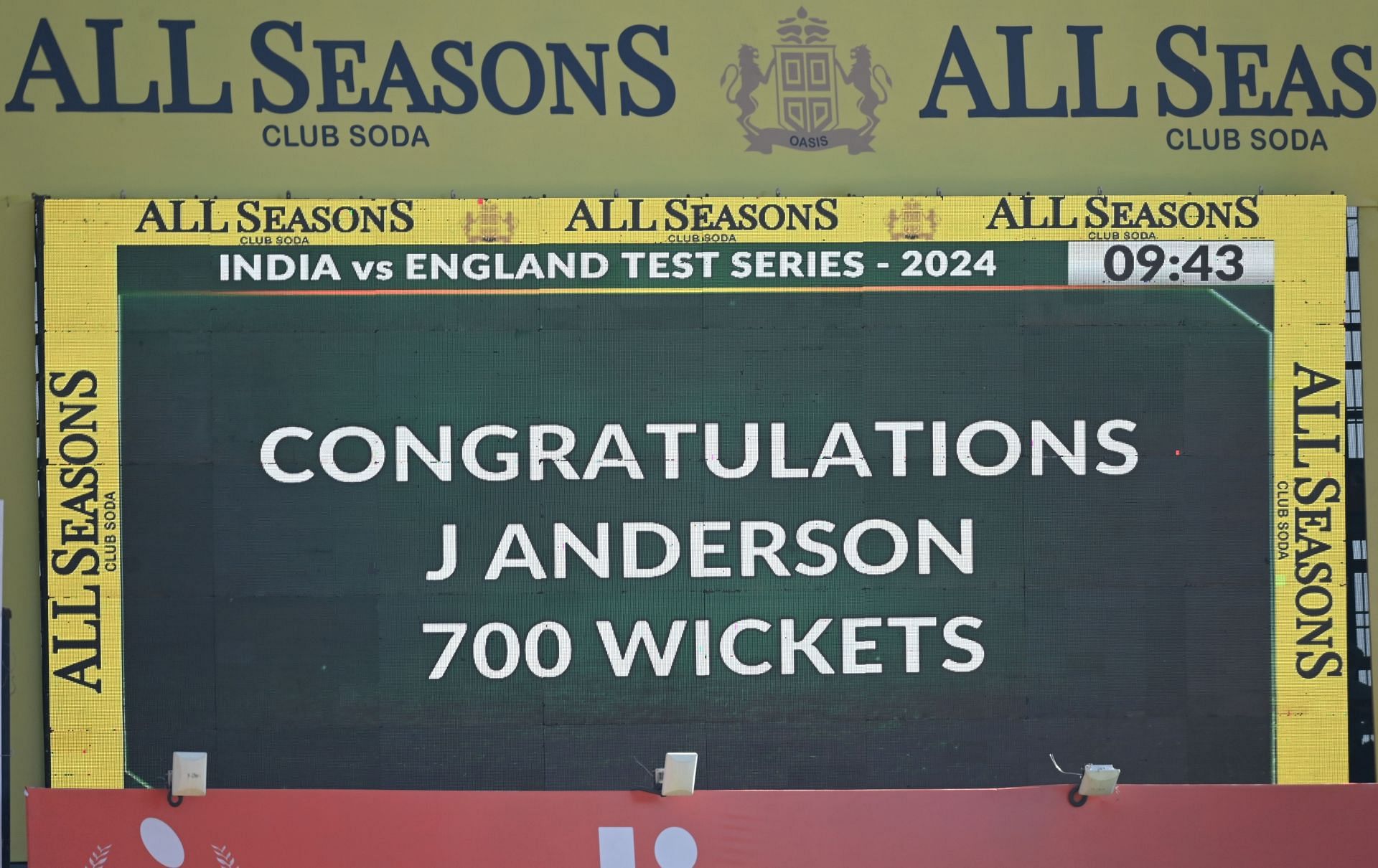 James Anderson became the first pacer to complete 700 Test wickets. (Image: Getty)