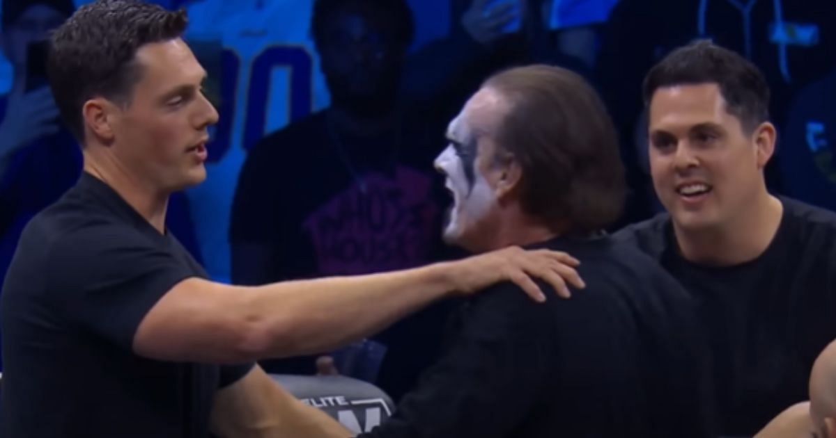 Sting has two sons: Garrett Lee and Steven, Jr. [Photo credit: AEW YouTube]
