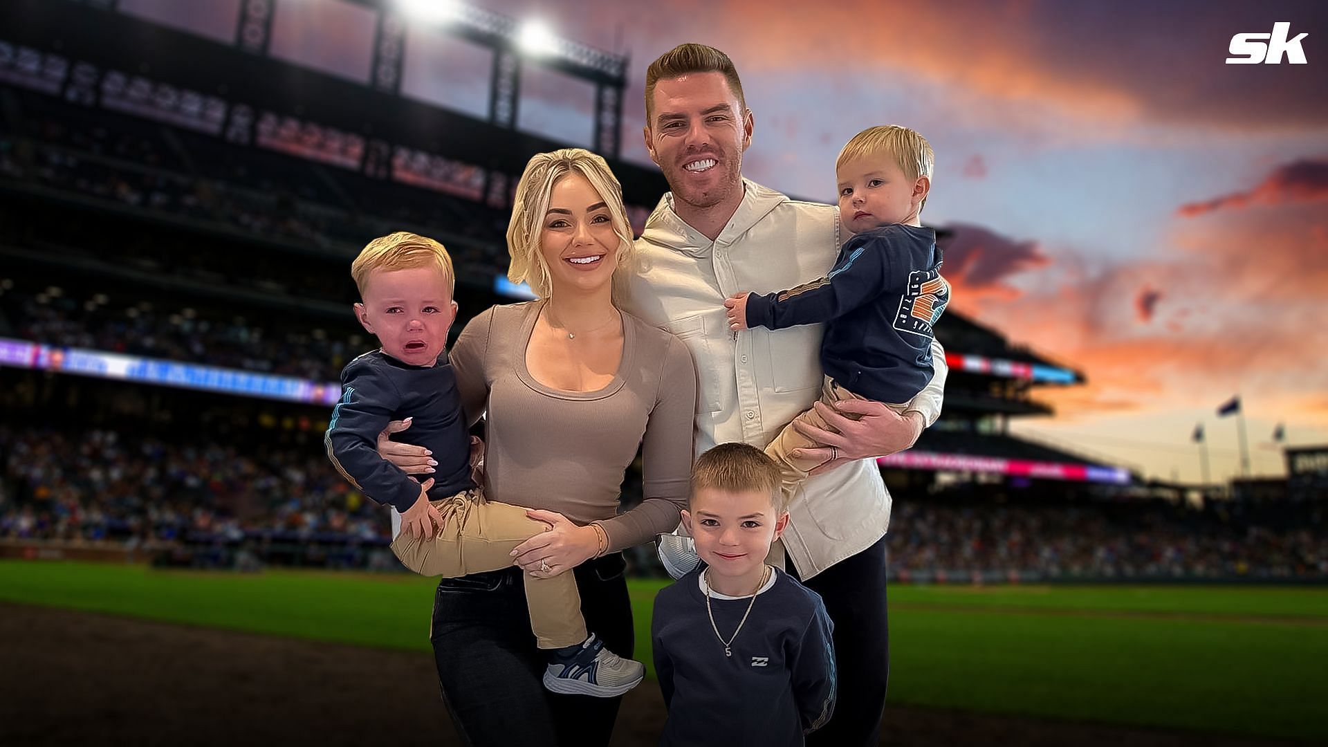 Freddie Freeman with his beautiful family.