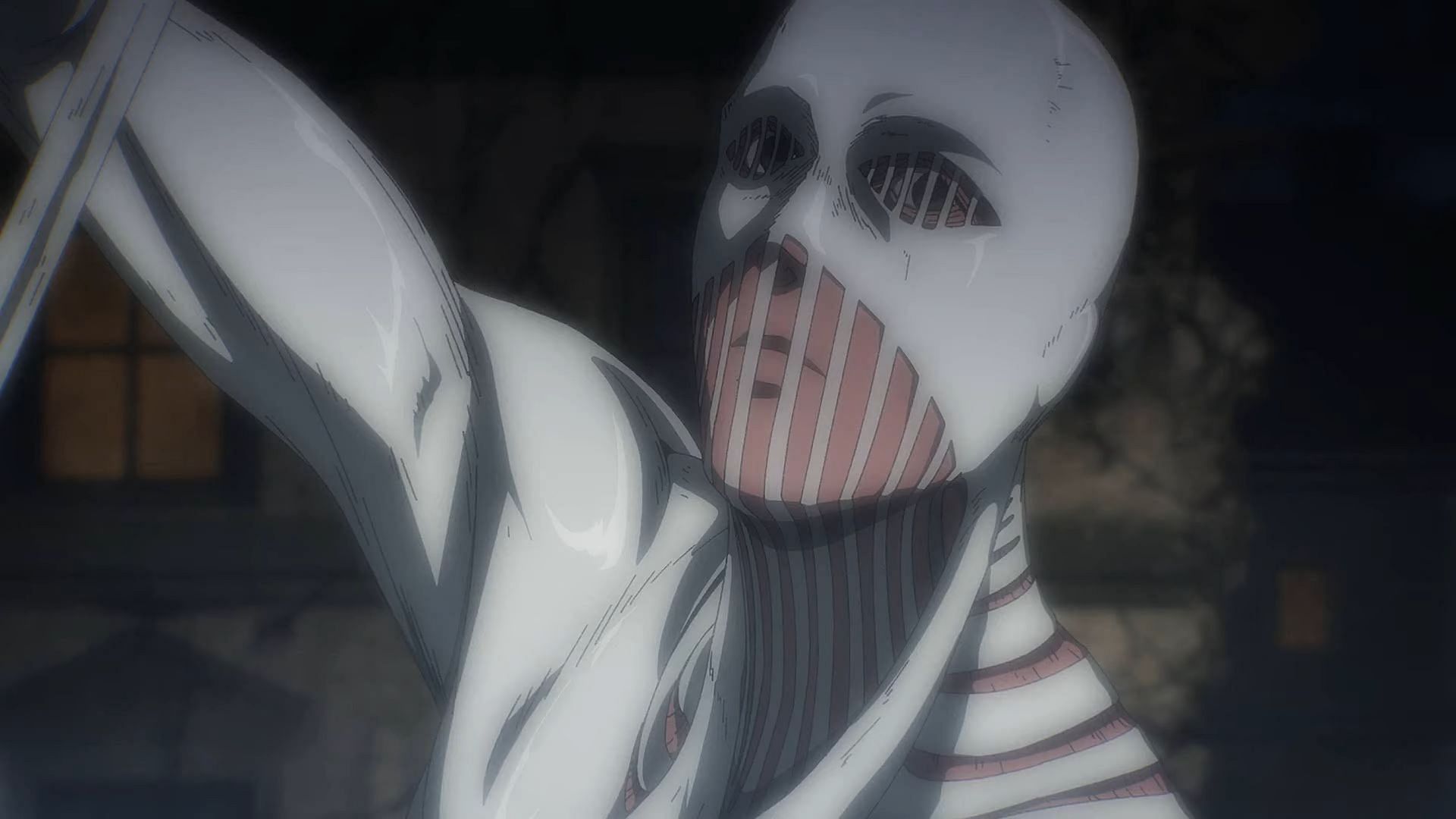 Lara Tybur as War Hammer Titan in Attack on Titan (Image via MAPPA)