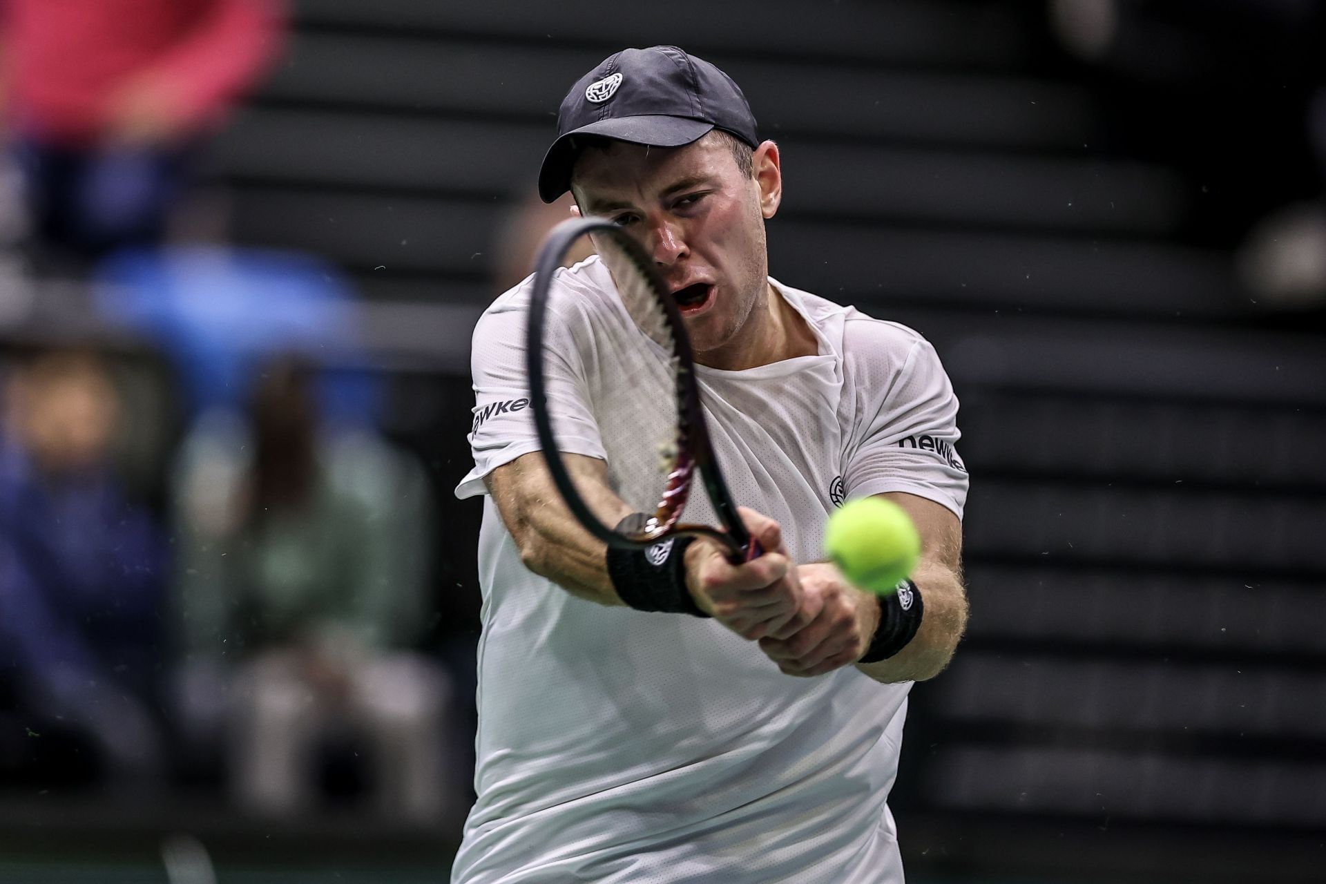 Dominik Koepfer at the 2024 Davis Cup.