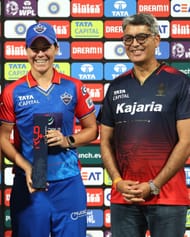 Marizanne Kapp winning the PoTM (Credits: X / DelhiCapitals)
