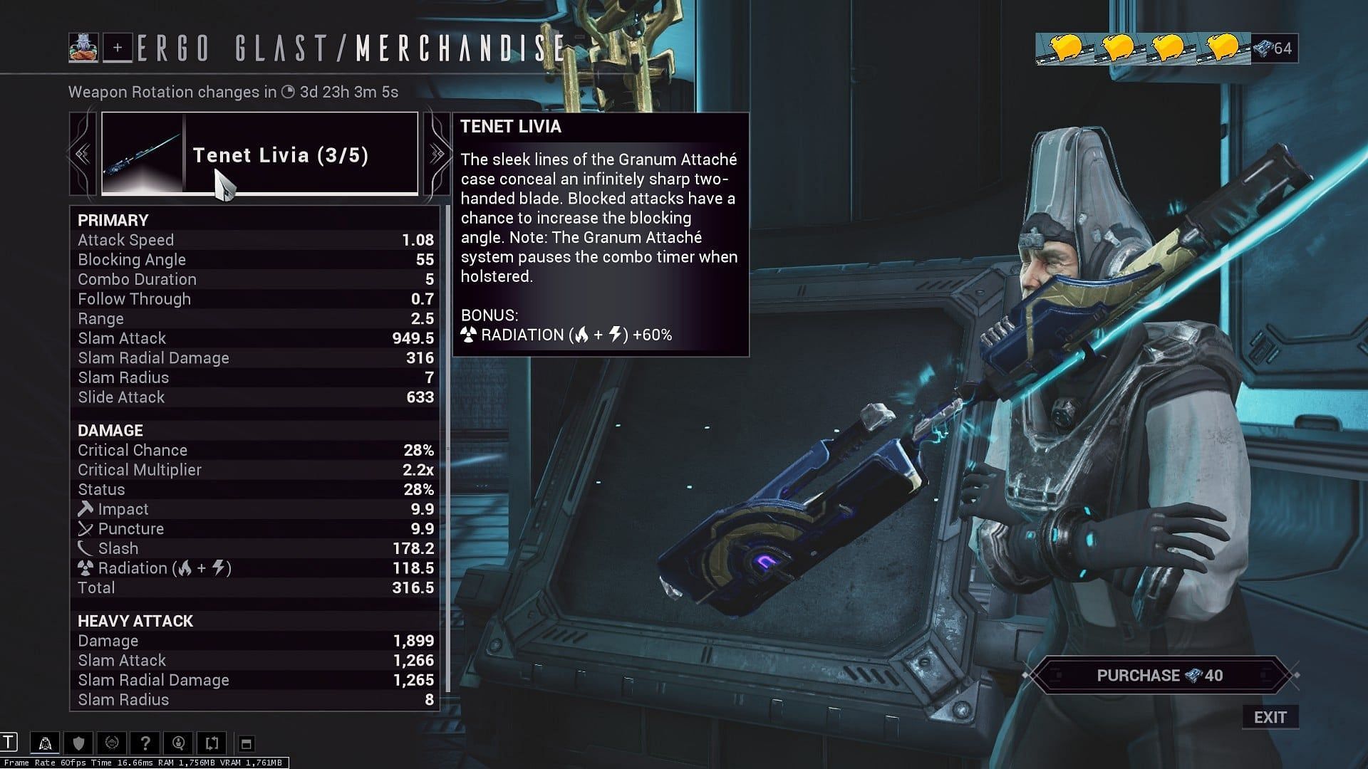 Tenet Livia suffers from a bad case of Stances (Image via Digital Extremes)