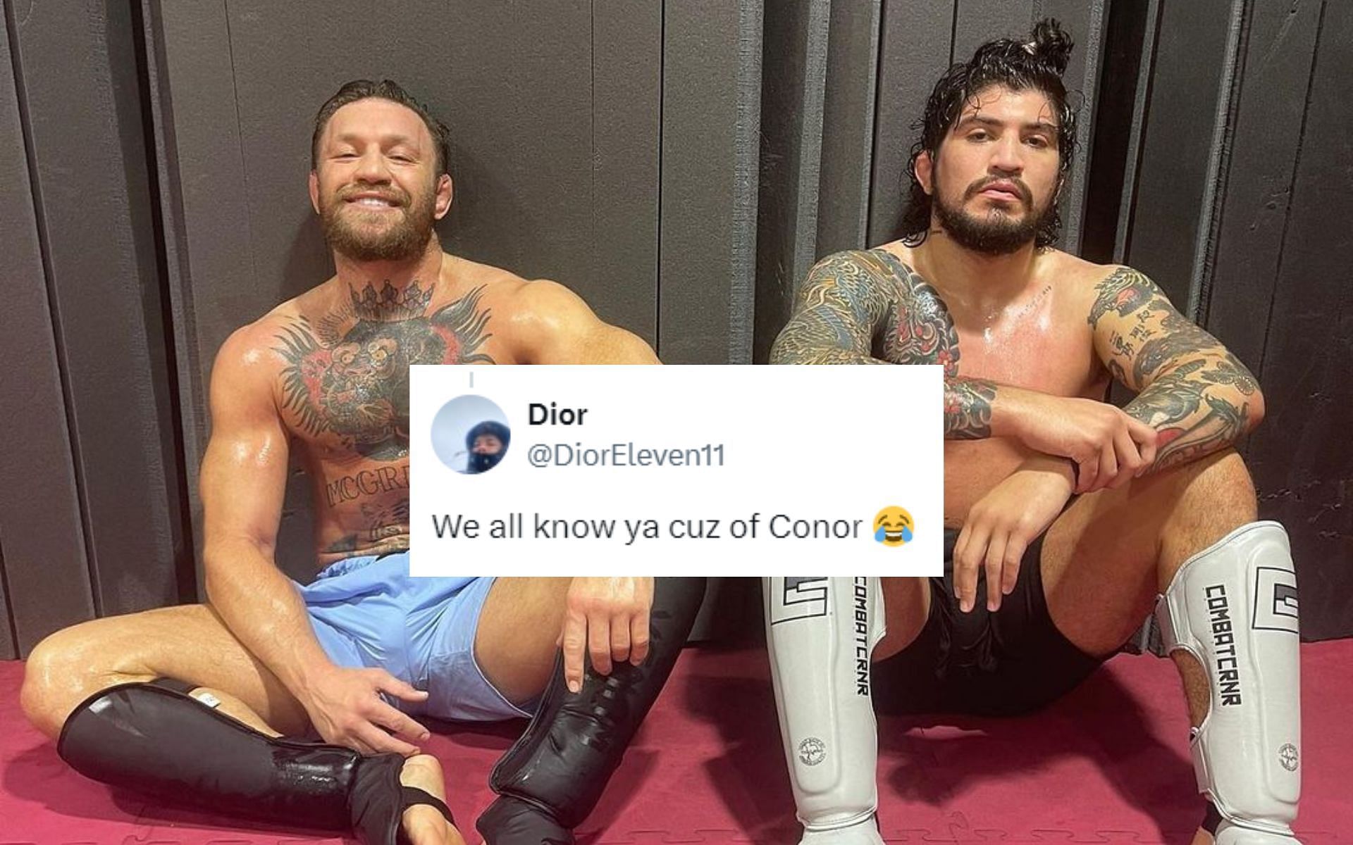 Conor McGregor (left) and Dillon Danis (right) have trained together on multiple occasions over the years [Image courtesy: @dillondanis on Instagram]