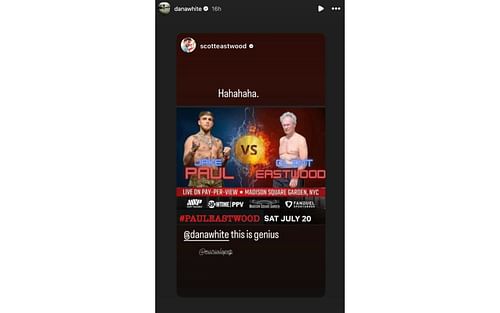 Dana White shares meme taking a dig at Jake Paul's choice of opponent