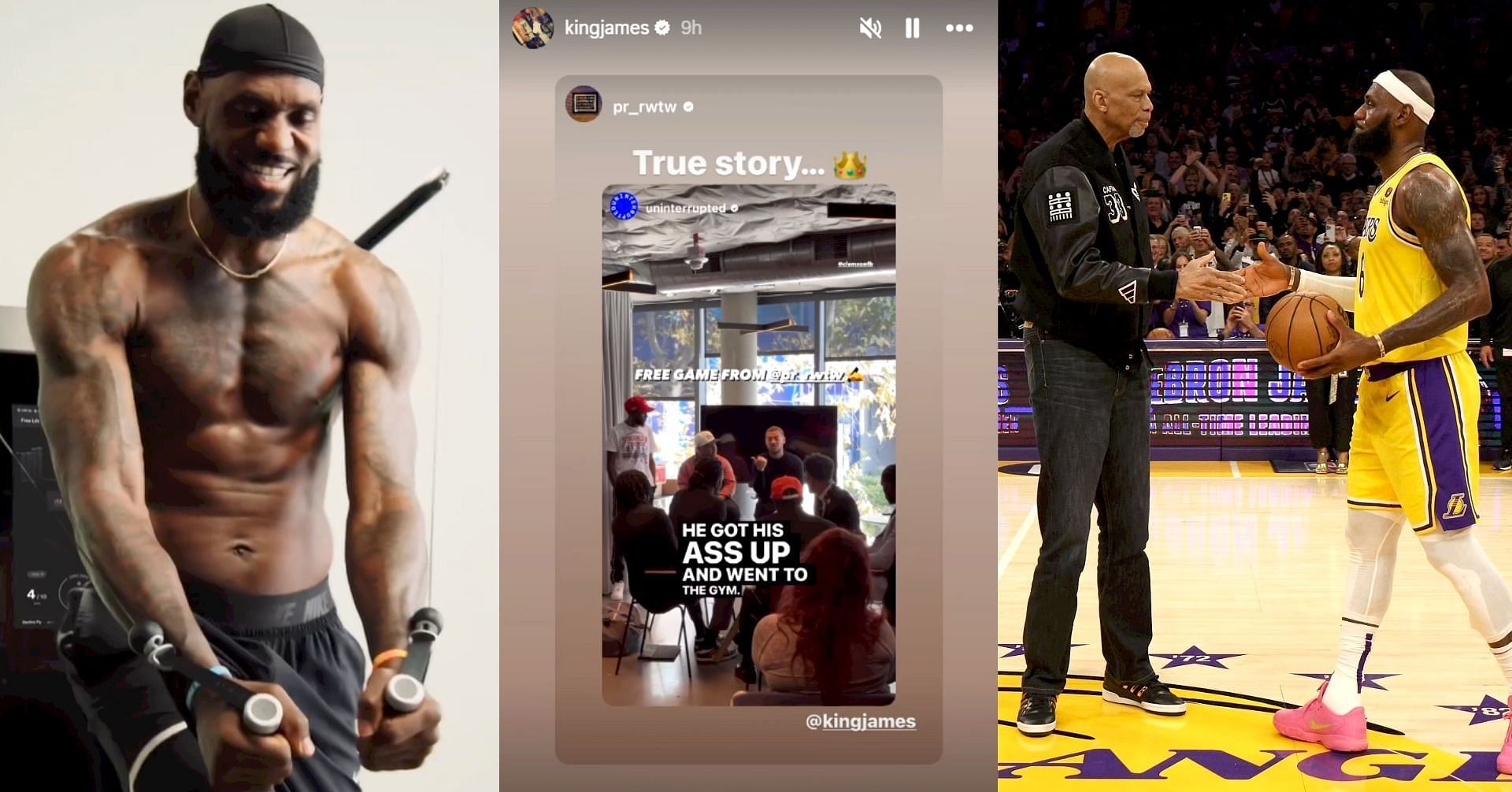 LeBron James brags about hitting the gym on off day after breaking Kareem Abdul-Jabbar