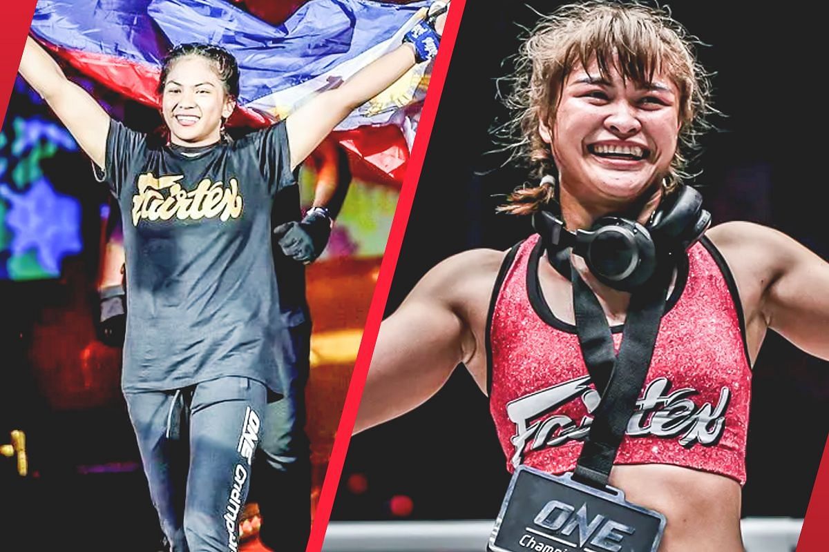 Denice Zamboanga (L) says fight against Stamp (R) is set to bring good memories of their days at Fairtex Training Center. -- Photo by ONE Championship