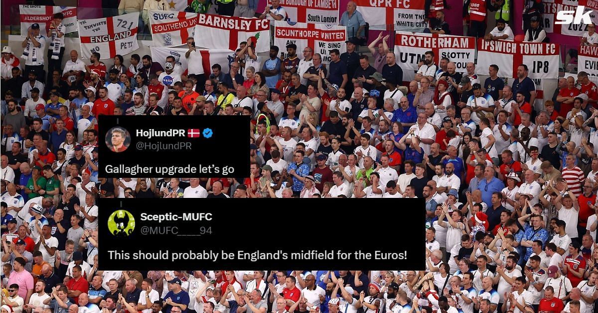 England fans are thrilled to see Kobbie Mainoo earn his full international debut. 