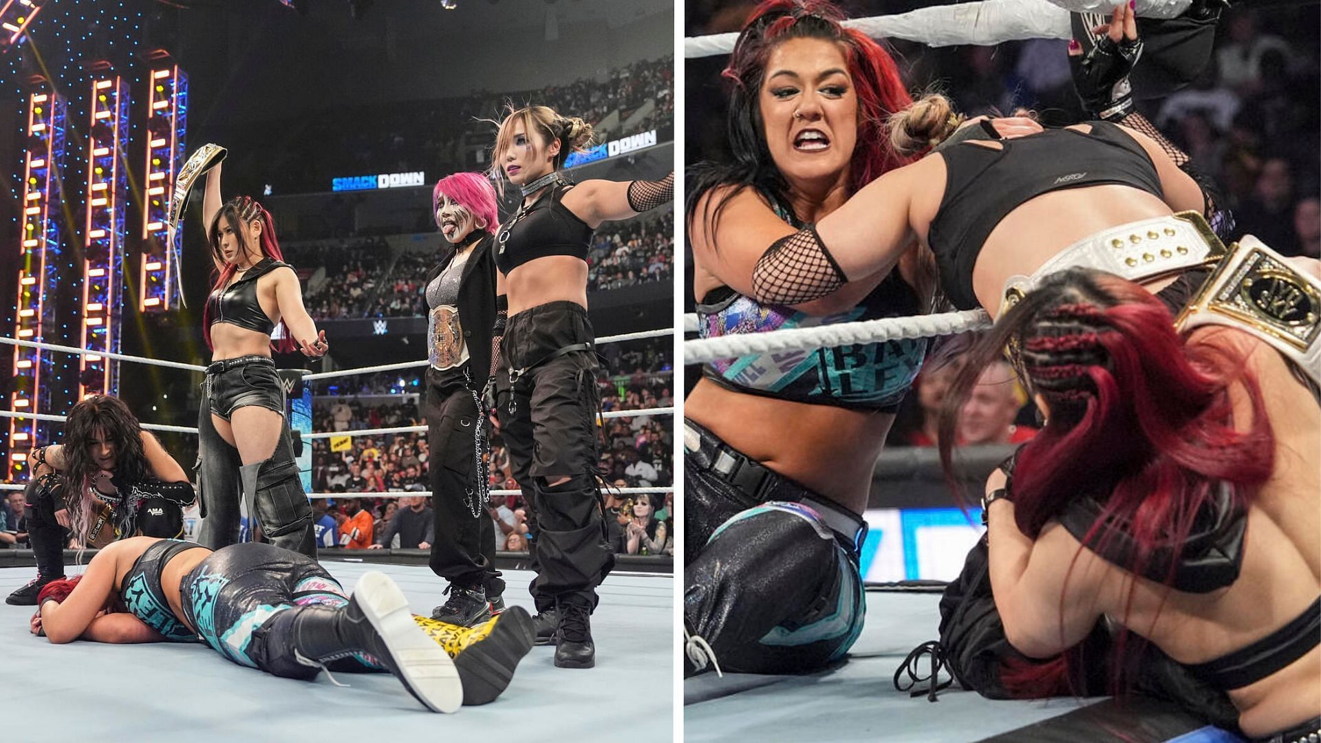 Damage CTRL and Bayley last week on SmackDown [Image Source: WWE.com]