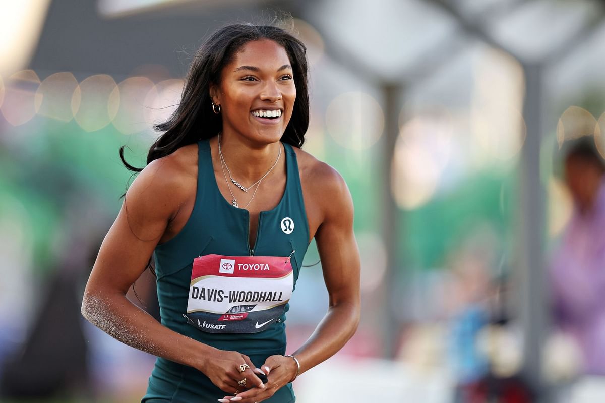 "Proud of you champ"- Tara Davis-Woodhall lauds husband Hunter Woodhall