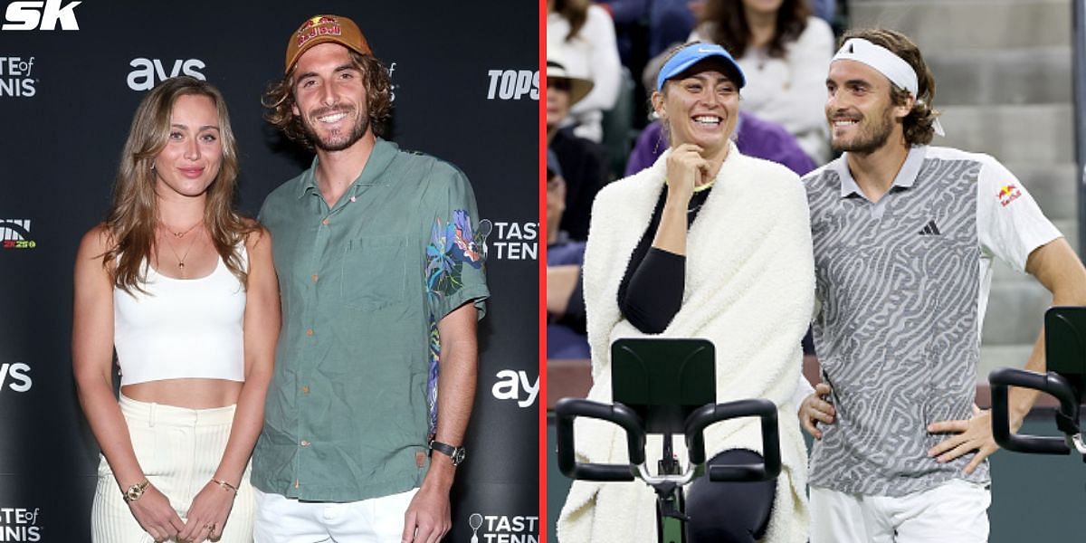 Stefanos Tsitsipas and Paula Badosa