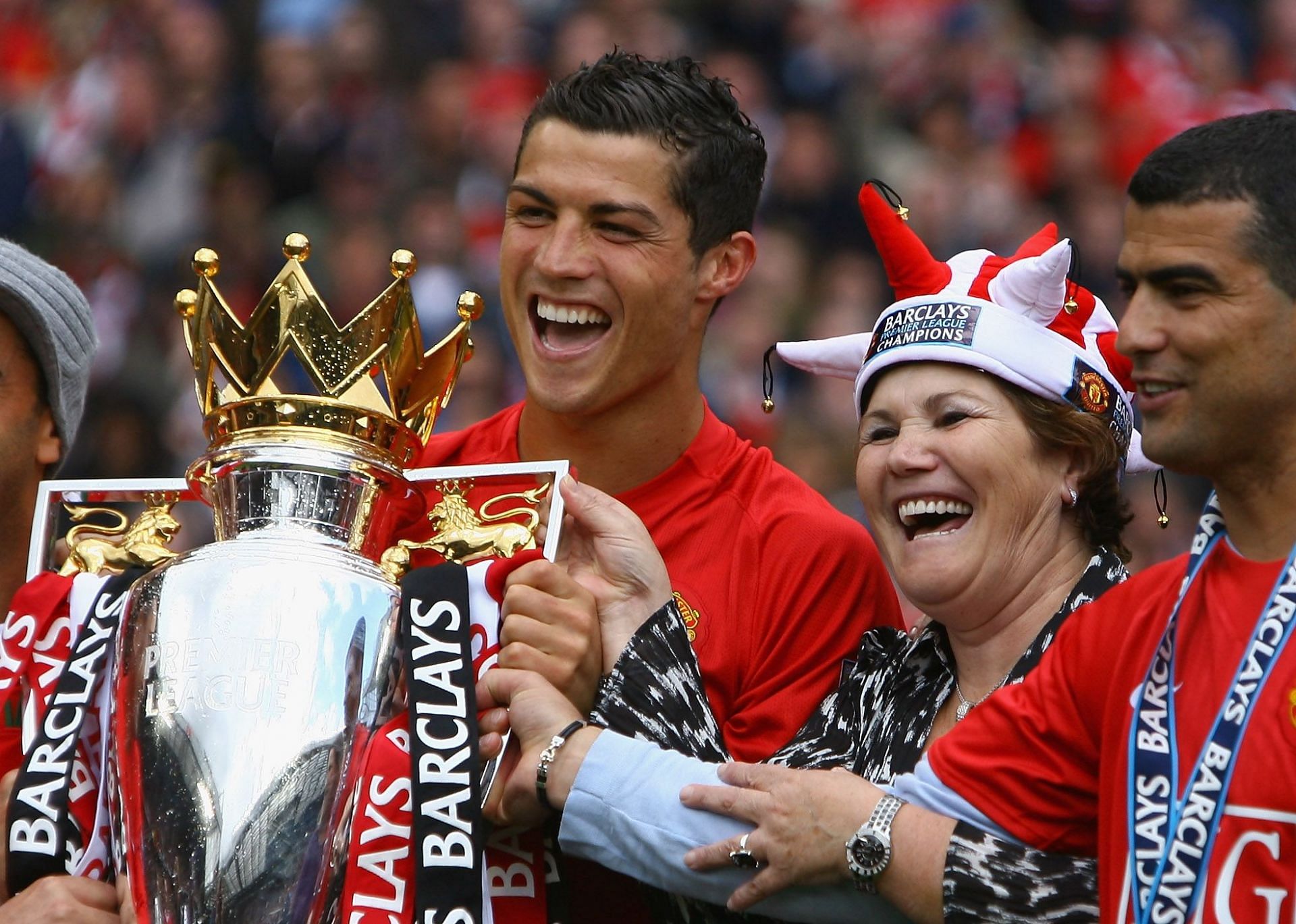 Cristiano Ronaldo won three Premier League titles.