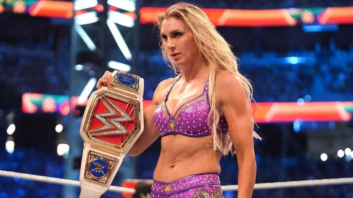 Charlotte Flair with the RAW Women