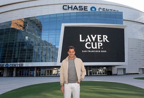 Roger Federer at the Laver Cup San Francisco Launch for 2025