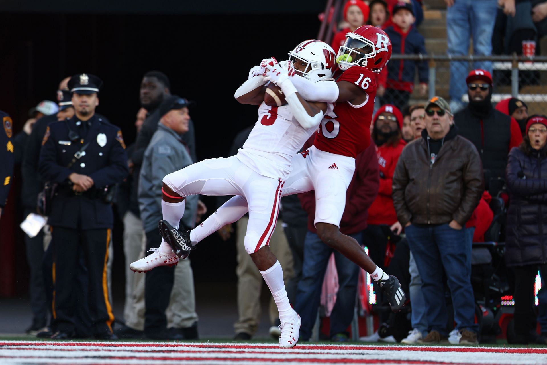 Max Melton during Wisconsin vs. Rutgers