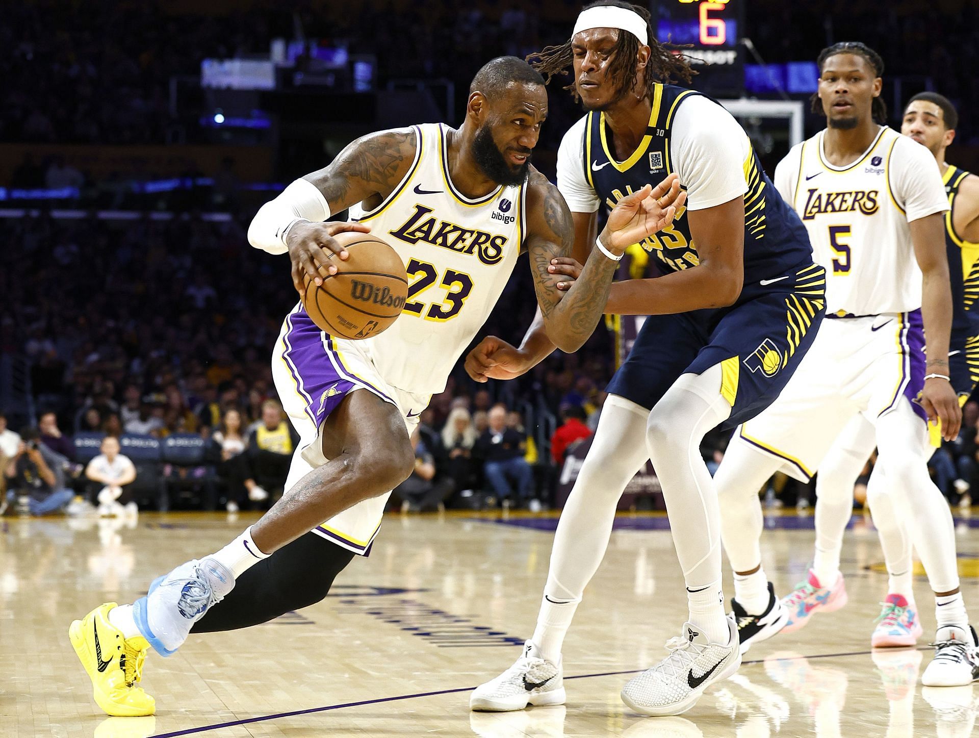 Indiana Pacers v Los Angeles Lakers