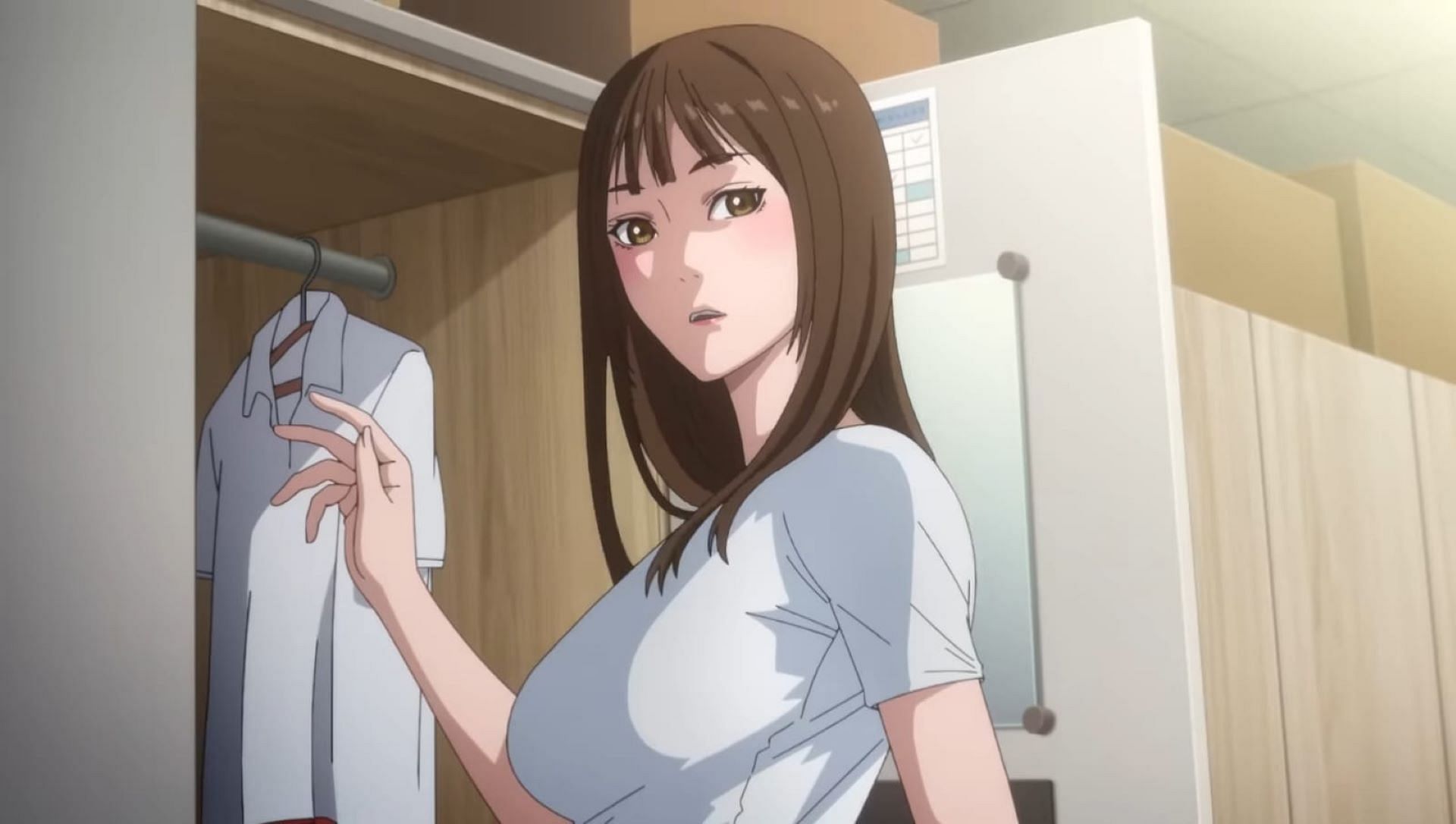 Aki Yashio, as seen in the trailer (Image via Okuru to Noboru)