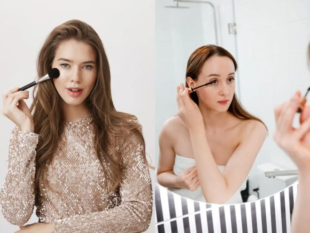 Pre-Shower makeup trend(Image via freepik.com)