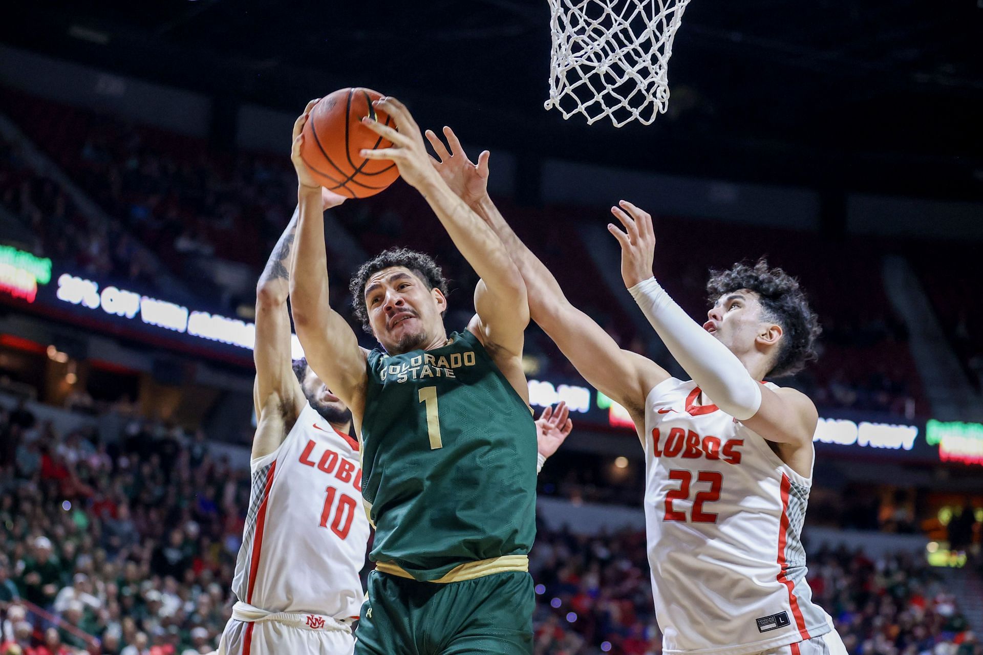 Joel Scott #1 hopes to lead Colorado State in its First Four showdown with Virginia on Tuesday.