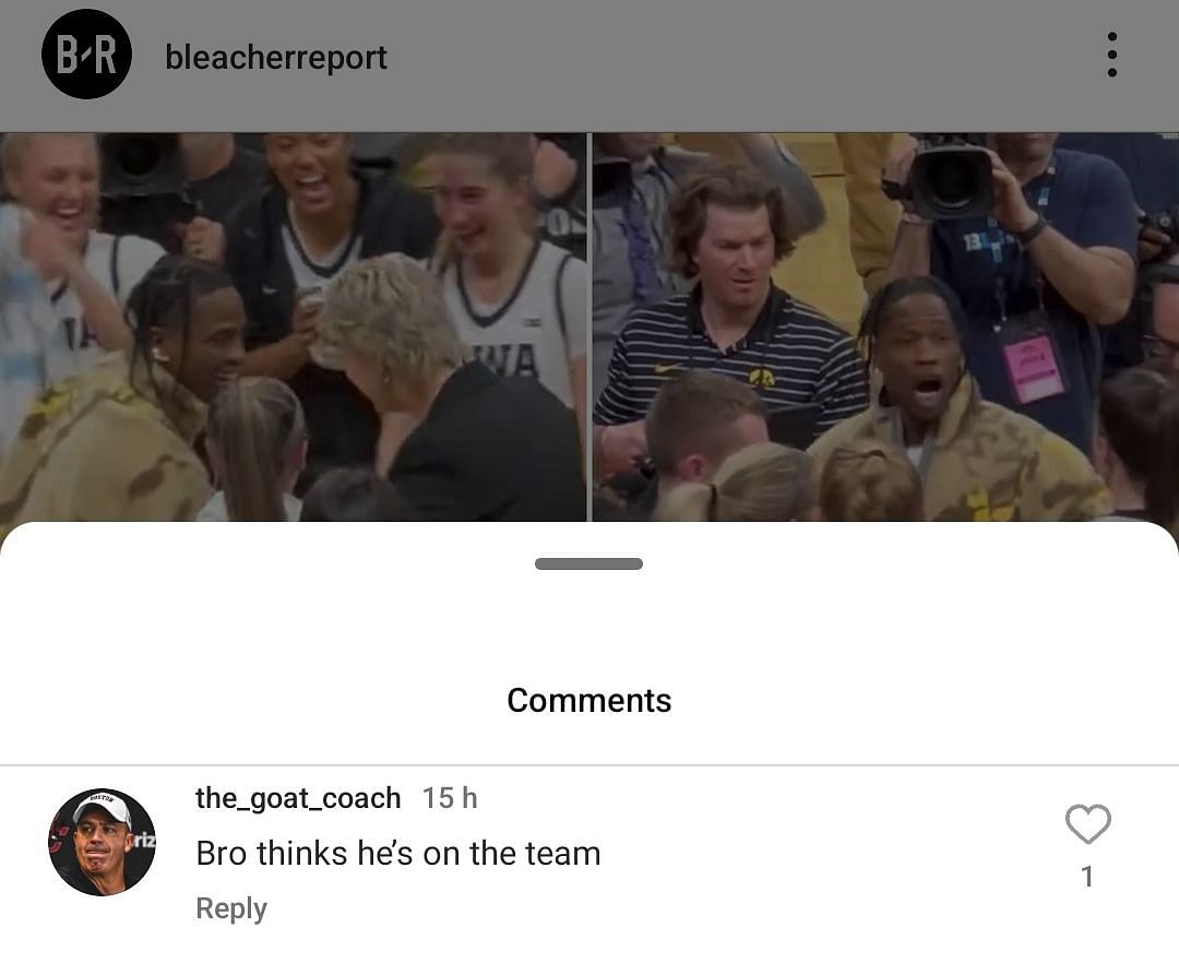 Fan reactions on IG