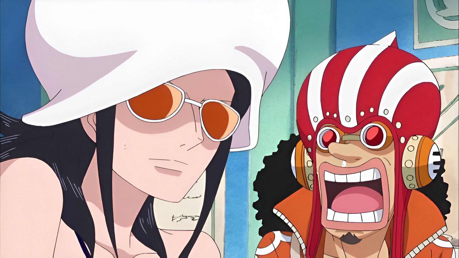 Robin and Usopp as seen in the anime (Image via Toei Animation)