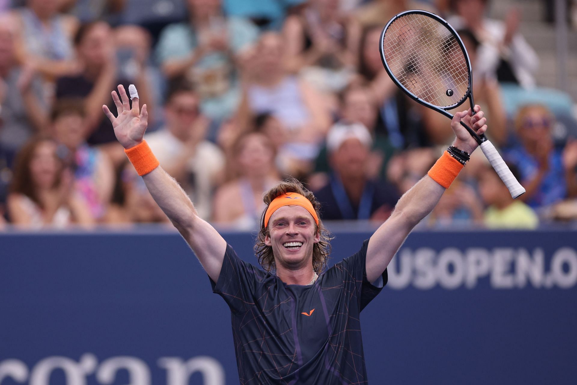 Andrey Rublev at the US Open 2023