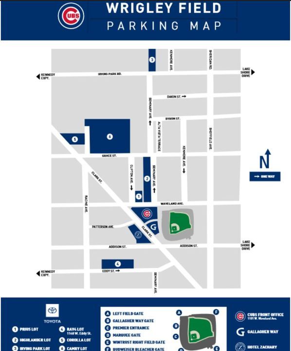 Wrigley Field&#039;s Parking Map