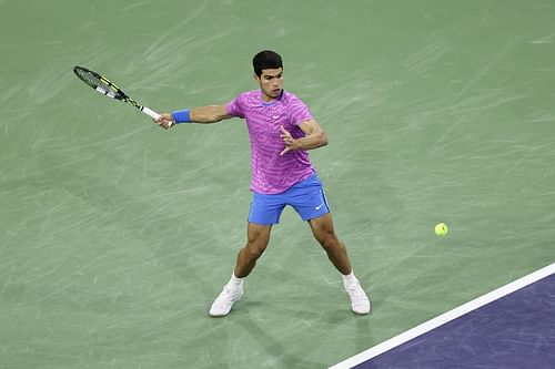 Carlos Alcaraz at the 2024 BNP Paribas Open.