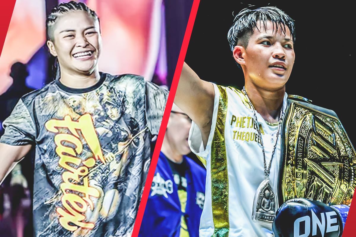 (From left) Stamp Fairtex and Phetjeeja Lukjaoporongtom.