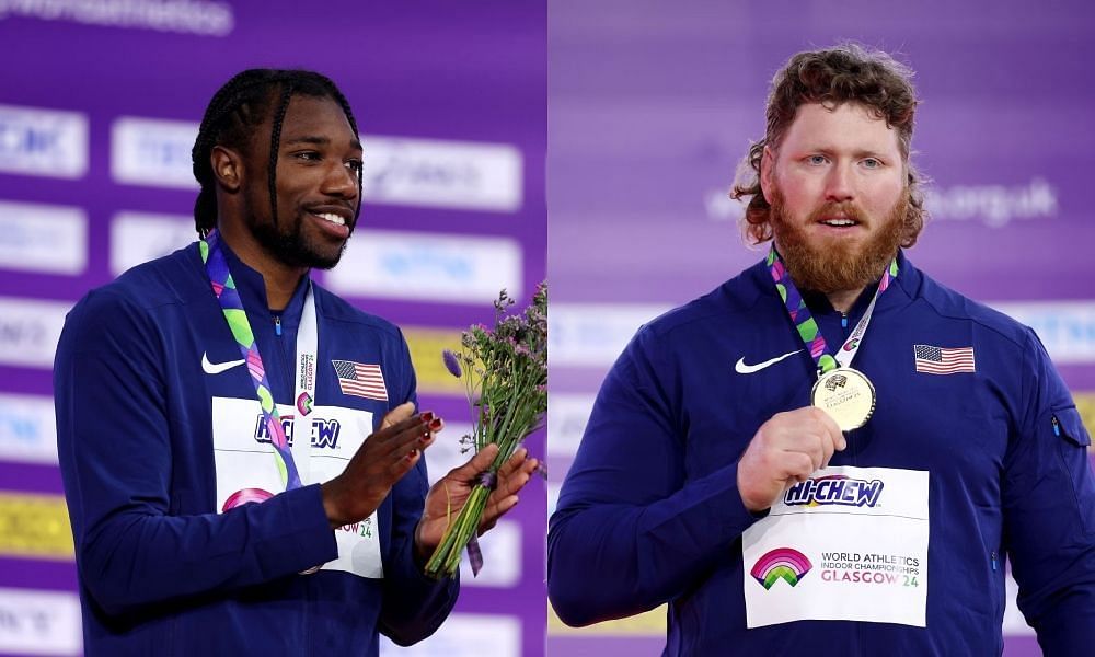 Noah Lyles and Ryan Crouser