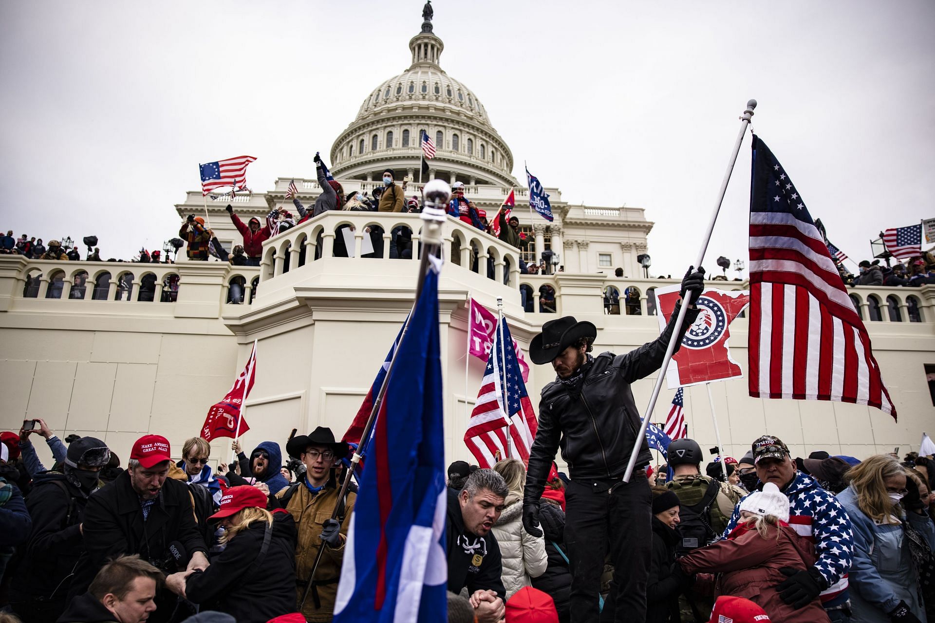 Trump Supporters Hold &quot;Stop The Steal&quot; Rally In DC Amid Ratification Of Presidential Election