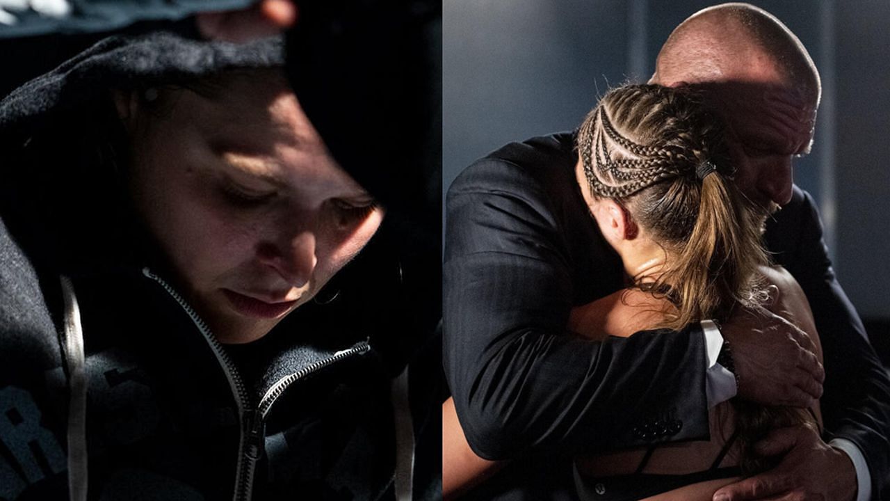 A couple of backstage still from Ronda Rousey