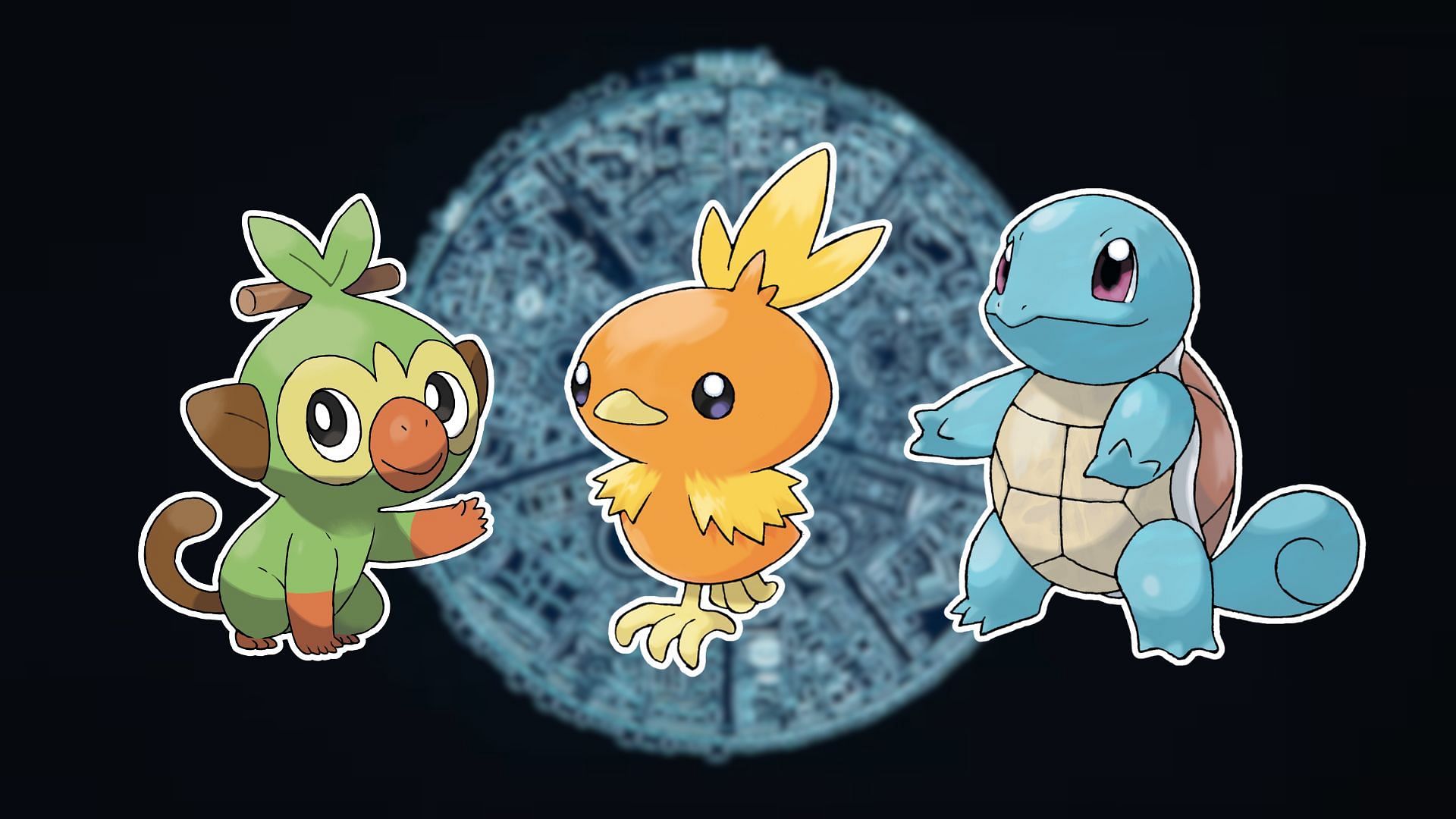 Grookey, Torchic and Squirtle (Image via The Pokemon Company)