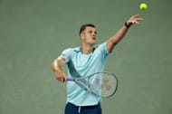 Hubert Hurkacz at the 2024 Dubai Tennis Championships in Dubai, United Arab Emirates - Getty Images