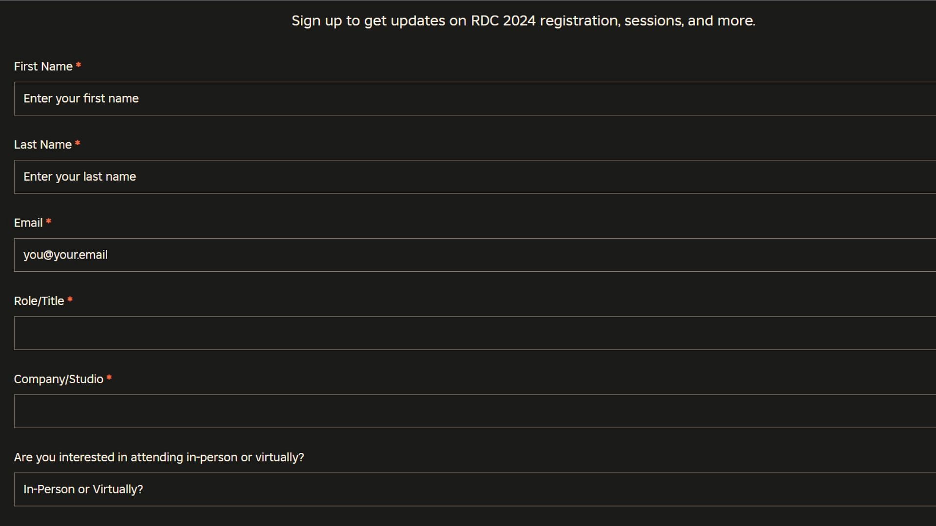 RDC 24 Schedule, Registration details, and more