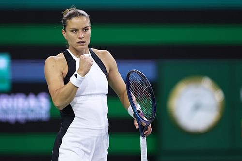 Maria Sakkari at the semifinals of the BNP Paribas Open 2024 in Indian Wells