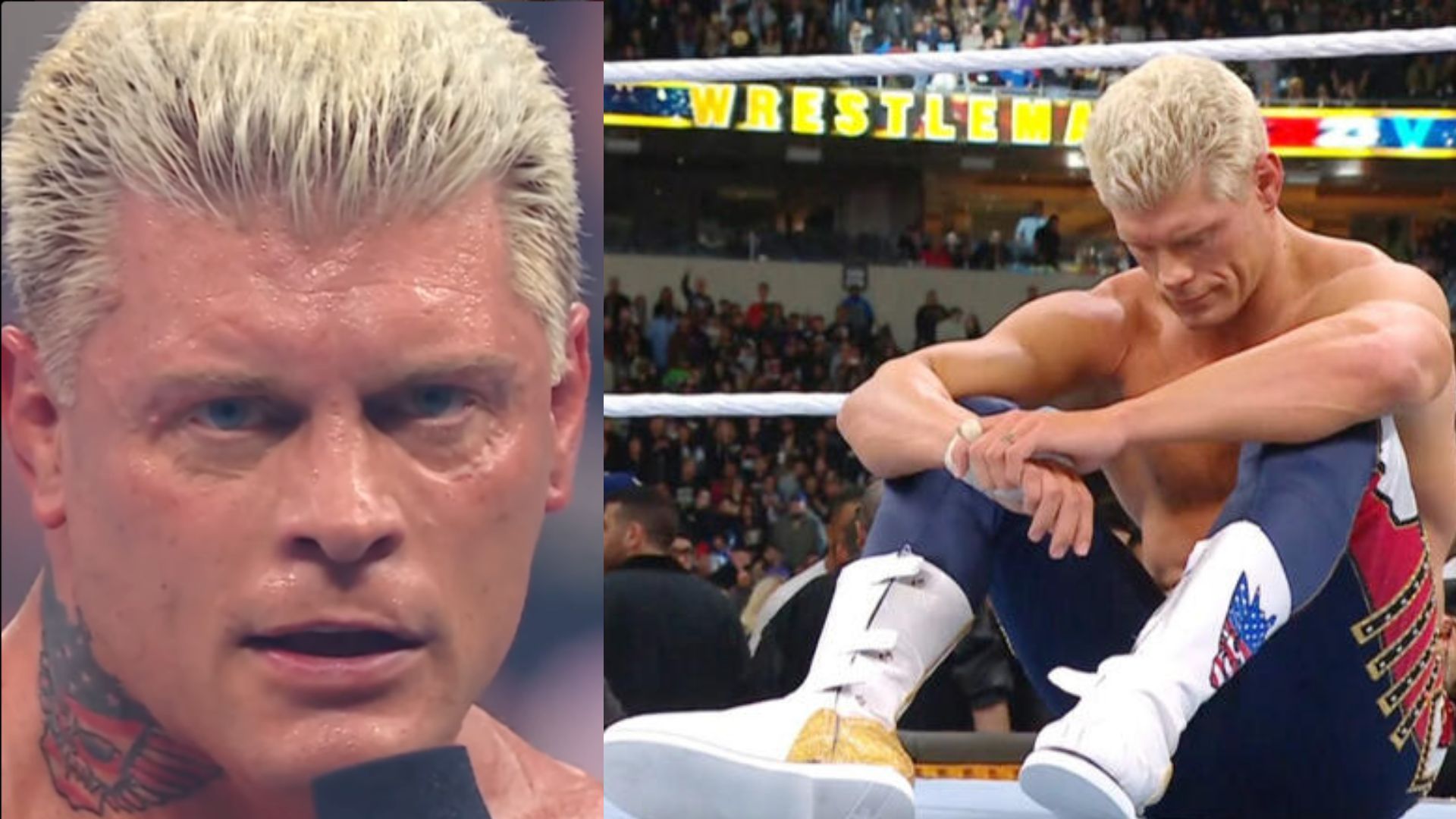 The star had something to say after his match