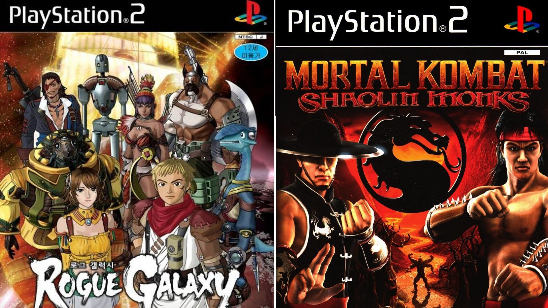 Check out the list of these legendary PS2 titles (Images via Level-5 and Midway Games) 