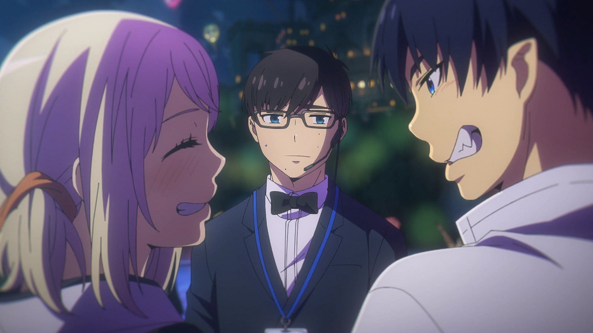 Rin, Yukio, and Shiemi, as seen in the anime (Image via Studio VOLN)