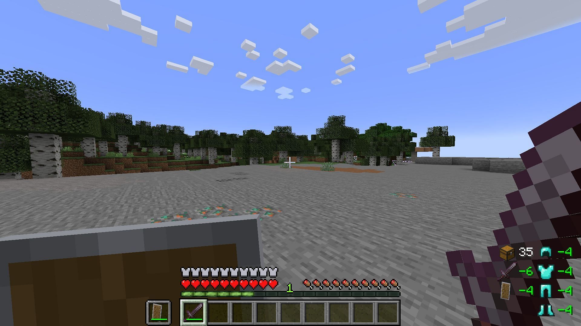 Durability Viewer provides constant monitoring of a Minecraft player&#039;s equipment (Image via Mojang)