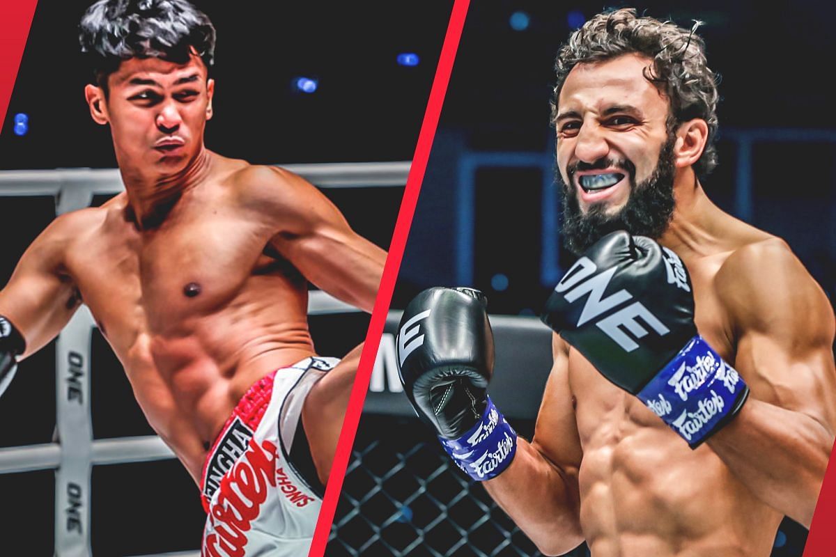 Superbon (L) open for hypothetical unification war vs Chingiz Allazov (R) in the United States. -- Photo by ONE Championship