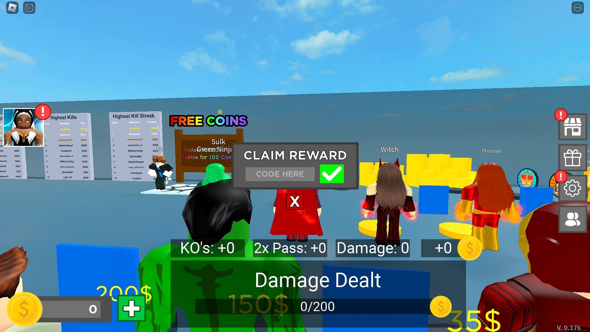 Active codes for Multiverse Battlegrounds (Image via Roblox)