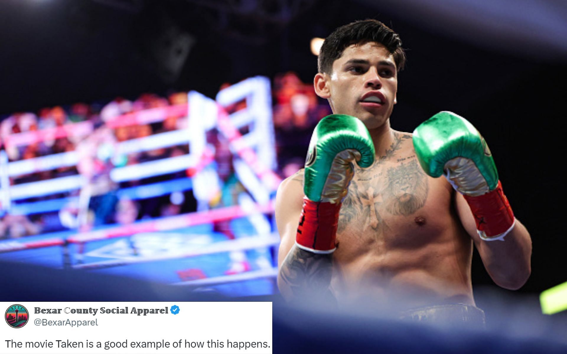 Ryan Garcia continues to make shocking claims [image via Getty]