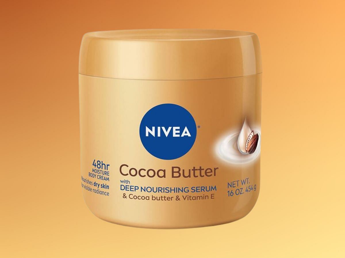 Nivea skincare Cocoa Butter Body Cream (Image via Amazon)