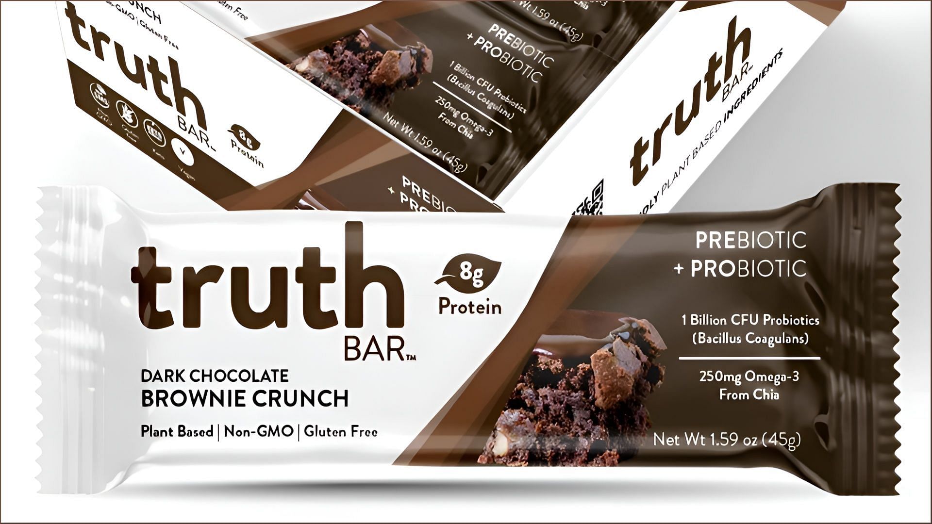 Truth Bar introduces all-new Dark Chocolate Brownie Crunch snack bars (Image via Truth Bar)