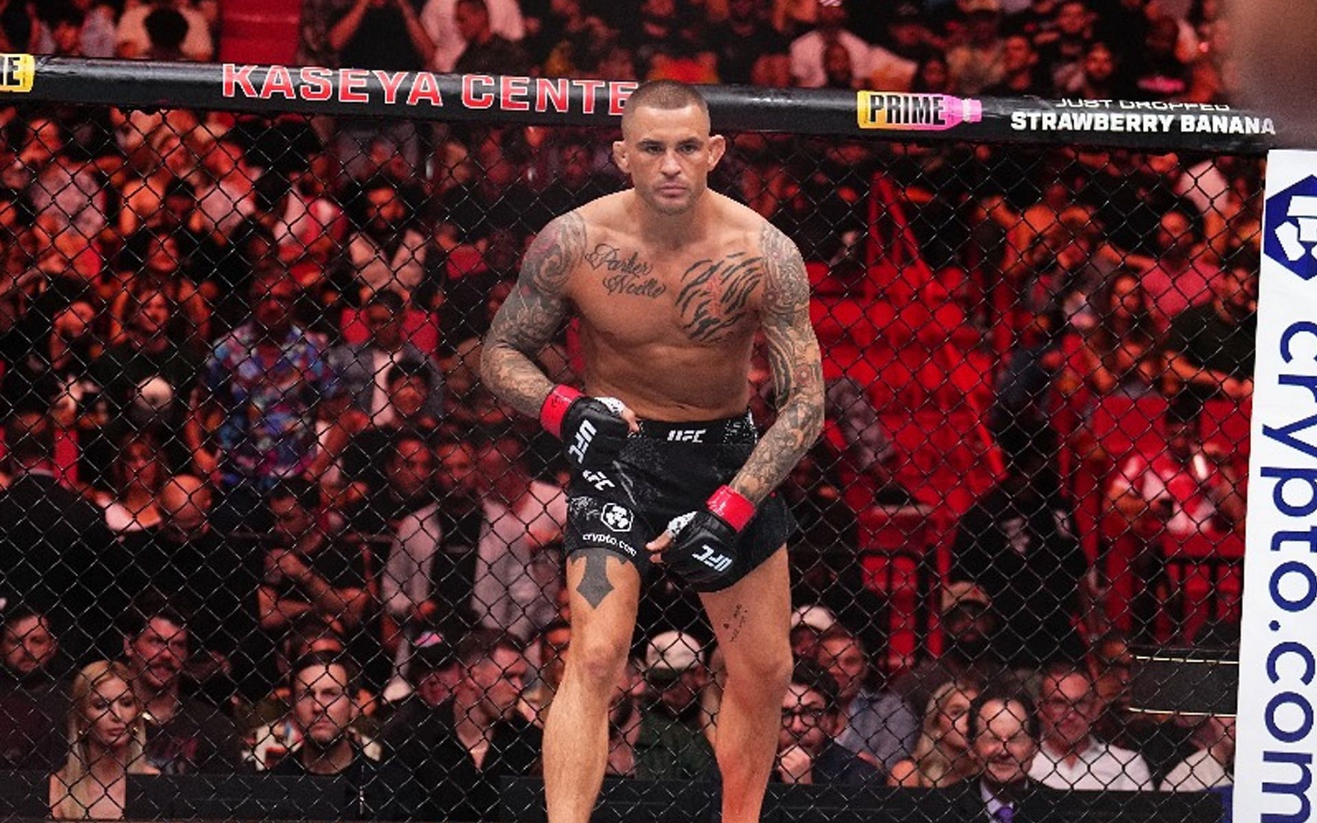 Dustin Poirier went into his UFC 299 fight against Benoit Saint Denis with a lot of pressure [Image Courtesy: @UFCNews X]