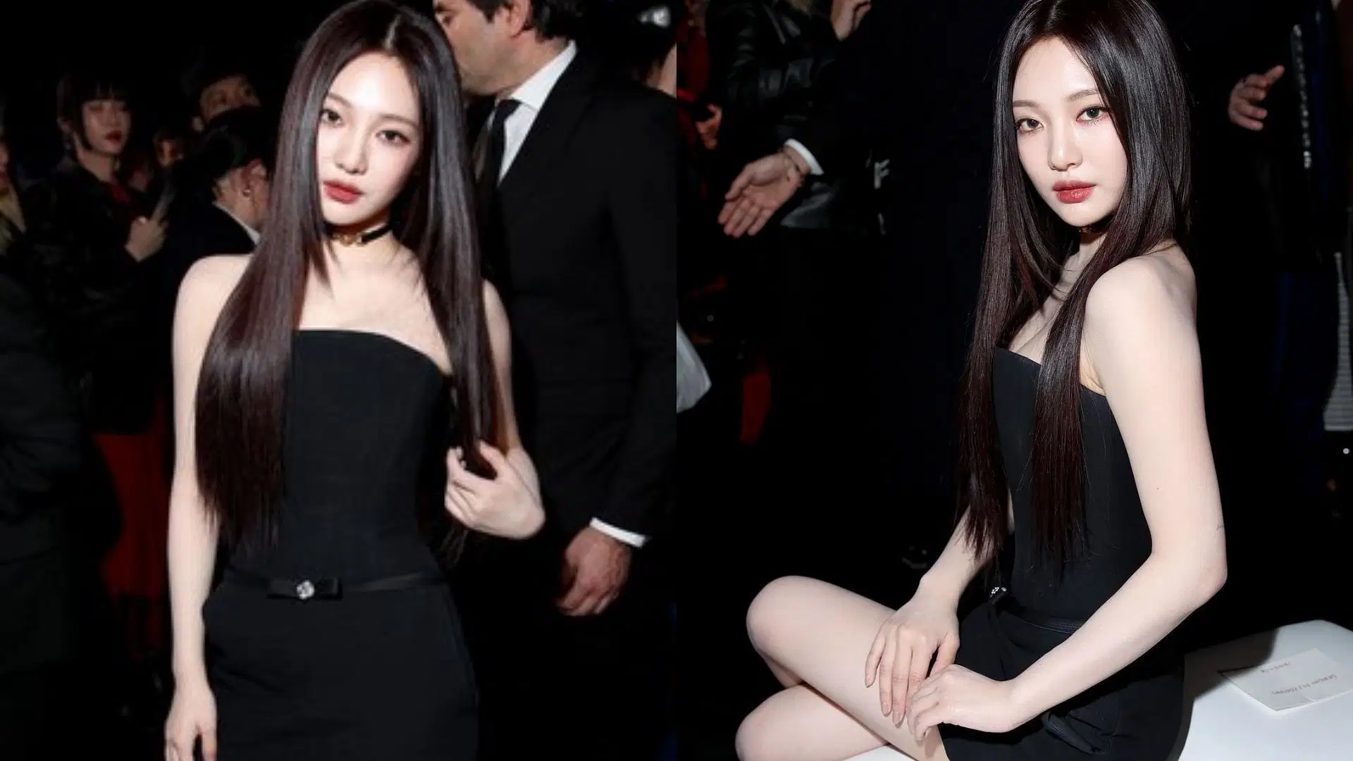 Aespa Ningning&rsquo;s look for the latest Versace FW2024 show wins the internet