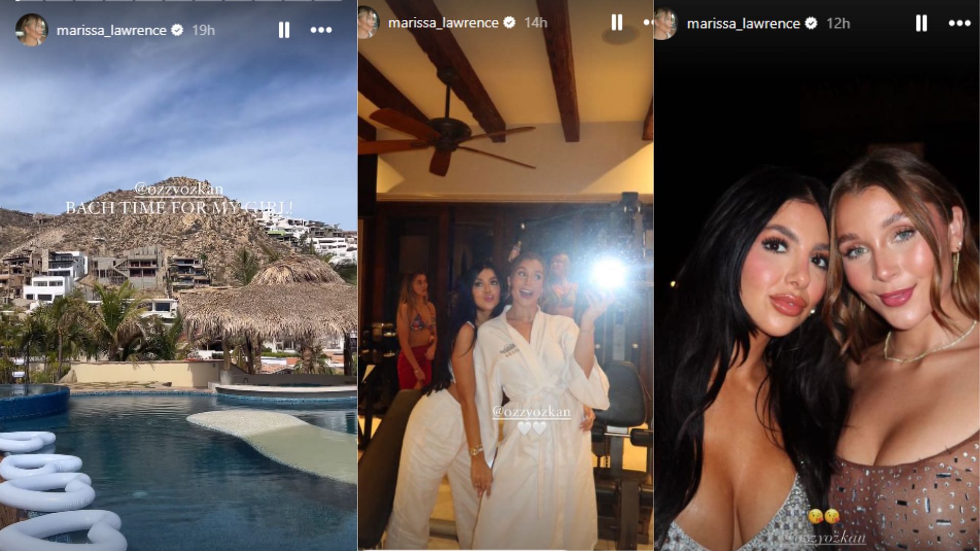 Marissa Lawrence shared photos of her friend&#039;s Bachelorette weekend in Mexico.