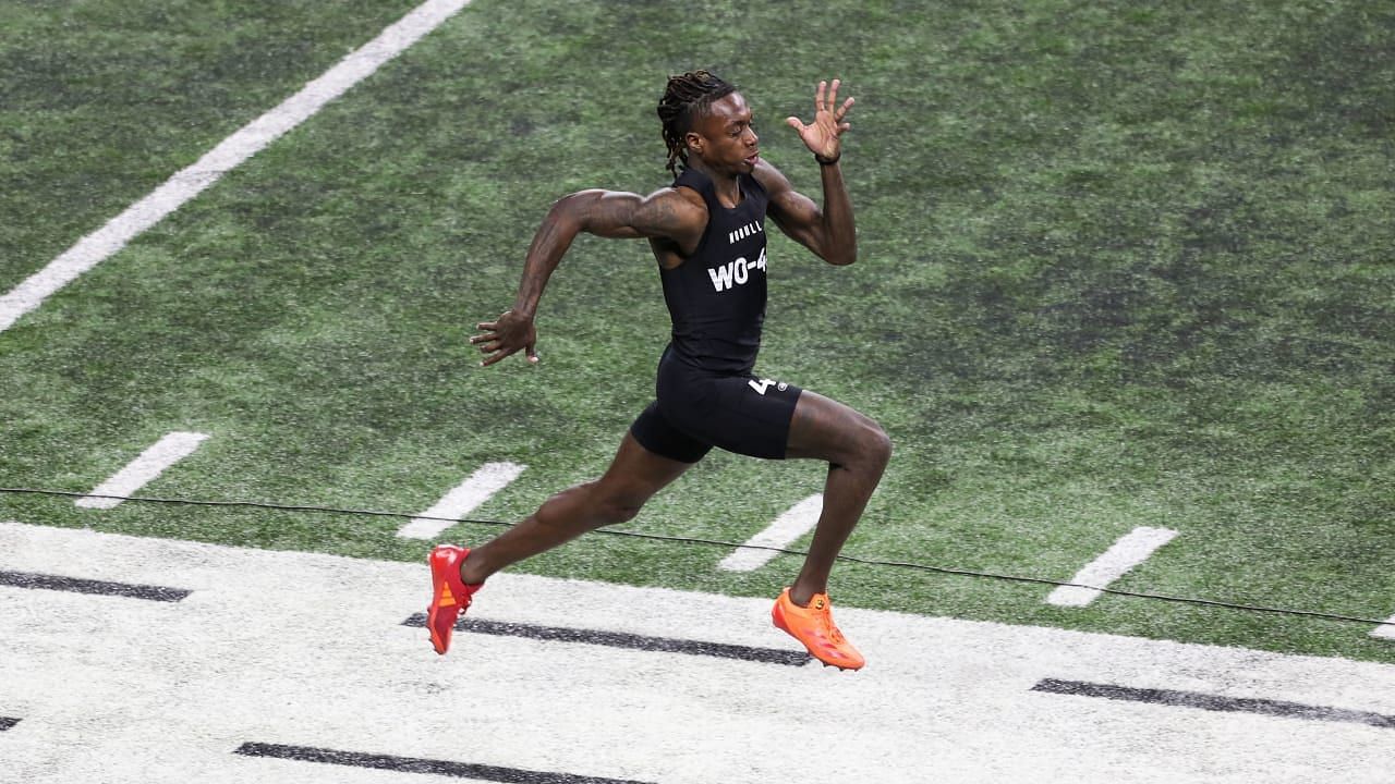 2024 NFL Combine 40 times by position Which players stood out the most