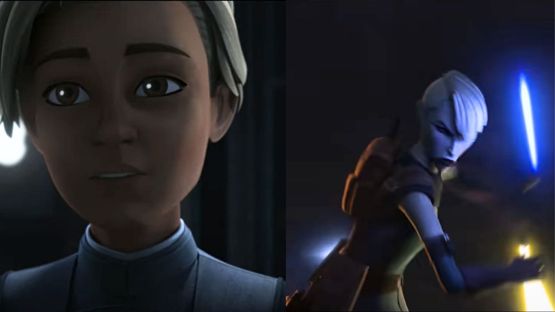 Ventress tried to find Omega's M-count (Image via Disney+)